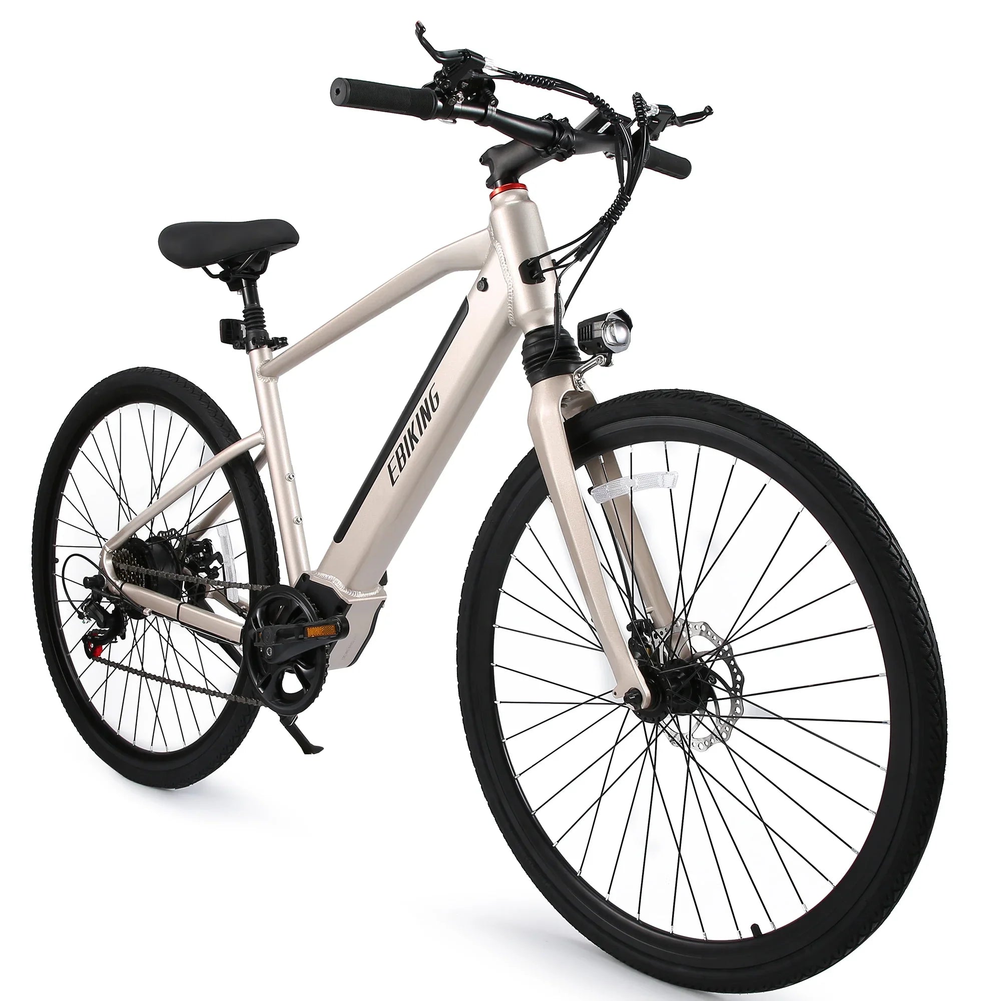 【電動アシスト 自転車 - シティクルーザー 700C|シマノ7段変速・100km走行|雨の日も安心IP56防水 - Sptebik