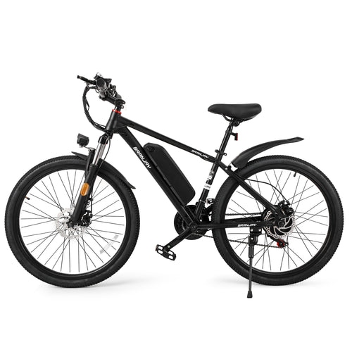 電動 自転車 26 インチの山岳走行。4インチブロックタイヤが岩場を制圧
